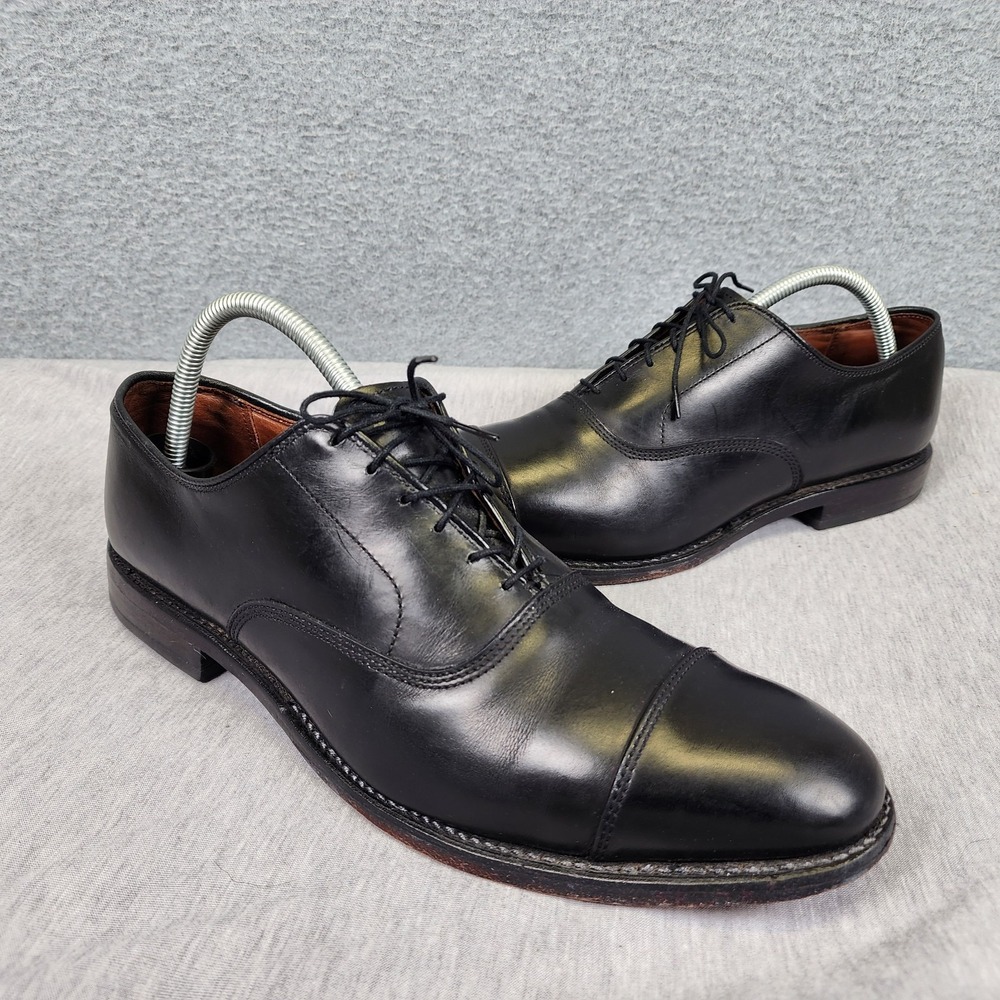 Allen Edmonds Park Avenue Dress Shoes Men's 10.5 C Black Cap Toe Oxfords